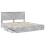 Berkfield Storage Bed Concrete Grey 200 x 200 cm Engineered Wood 5