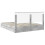 Berkfield Storage Bed Concrete Grey 200 x 200 cm Engineered Wood 6