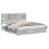 Berkfield Storage Bed Concrete Grey 200 x 200 cm Engineered Wood 2