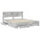 Berkfield Bed Frame Concrete Grey 200 x 200 cm Engineered Wood 5