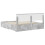 Berkfield Bed Frame Concrete Grey 200 x 200 cm Engineered Wood 6
