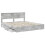 Berkfield Storage Bed Concrete Grey 200 x 200 cm Engineered Wood 5