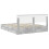 Berkfield Storage Bed Concrete Grey 200 x 200 cm Engineered Wood 6