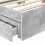 Berkfield Storage Bed Concrete Grey 200 x 200 cm Engineered Wood 7