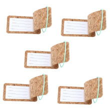 5pcs Square Luggage Tags for Suitcase Identification, Durable Travel Bag Tags, Multicolor