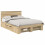 Berkfield Bed Frame Sonoma Oak 150 x 200 cm Engineered Wood 2