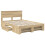 Berkfield Bed Frame Sonoma Oak 150 x 200 cm Engineered Wood 5