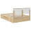 Berkfield Bed Frame Sonoma Oak 150 x 200 cm Engineered Wood 6