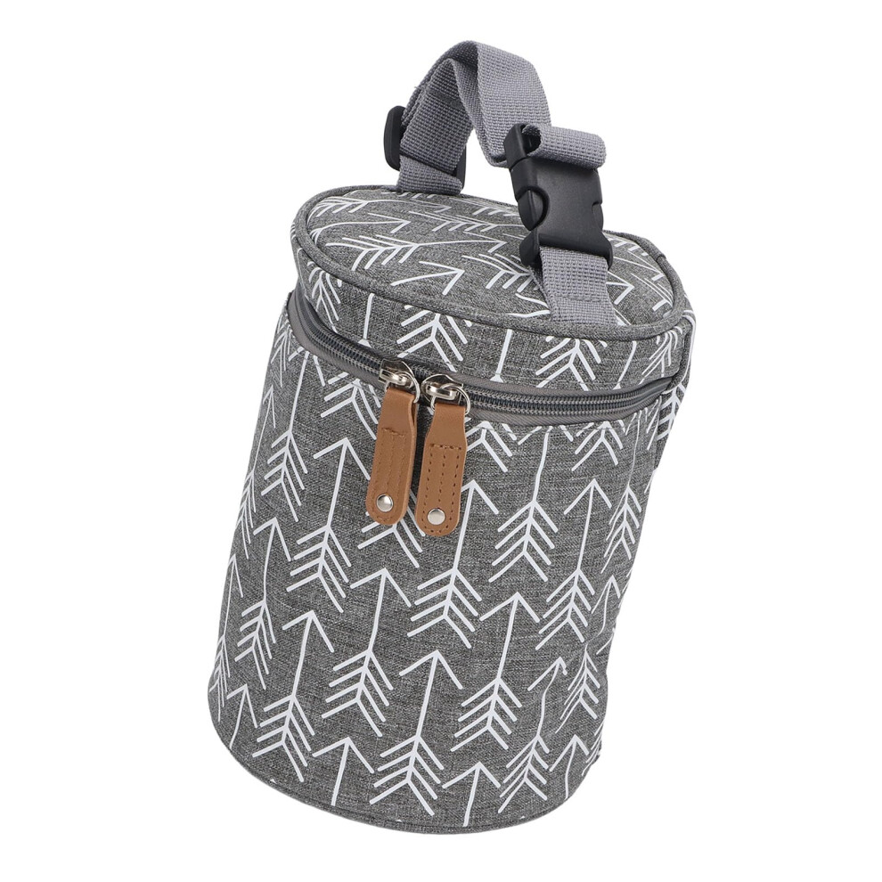 Breastmilk Cooler Bag with Insulated Temperature Control, Round Compact Bottle Carrier for Travel