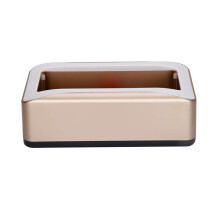 Automatic Shoe Cover Dispenser with 100 Disposable Covers, Hands‑ No‑Power Use for Home and Office, Gold