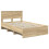 Berkfield Bed Frame Sonoma Oak 120 x 123 cm Engineered Wood 4