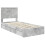 Berkfield Storage Bed Concrete Grey 90 x 190 cm Engineered Wood 4