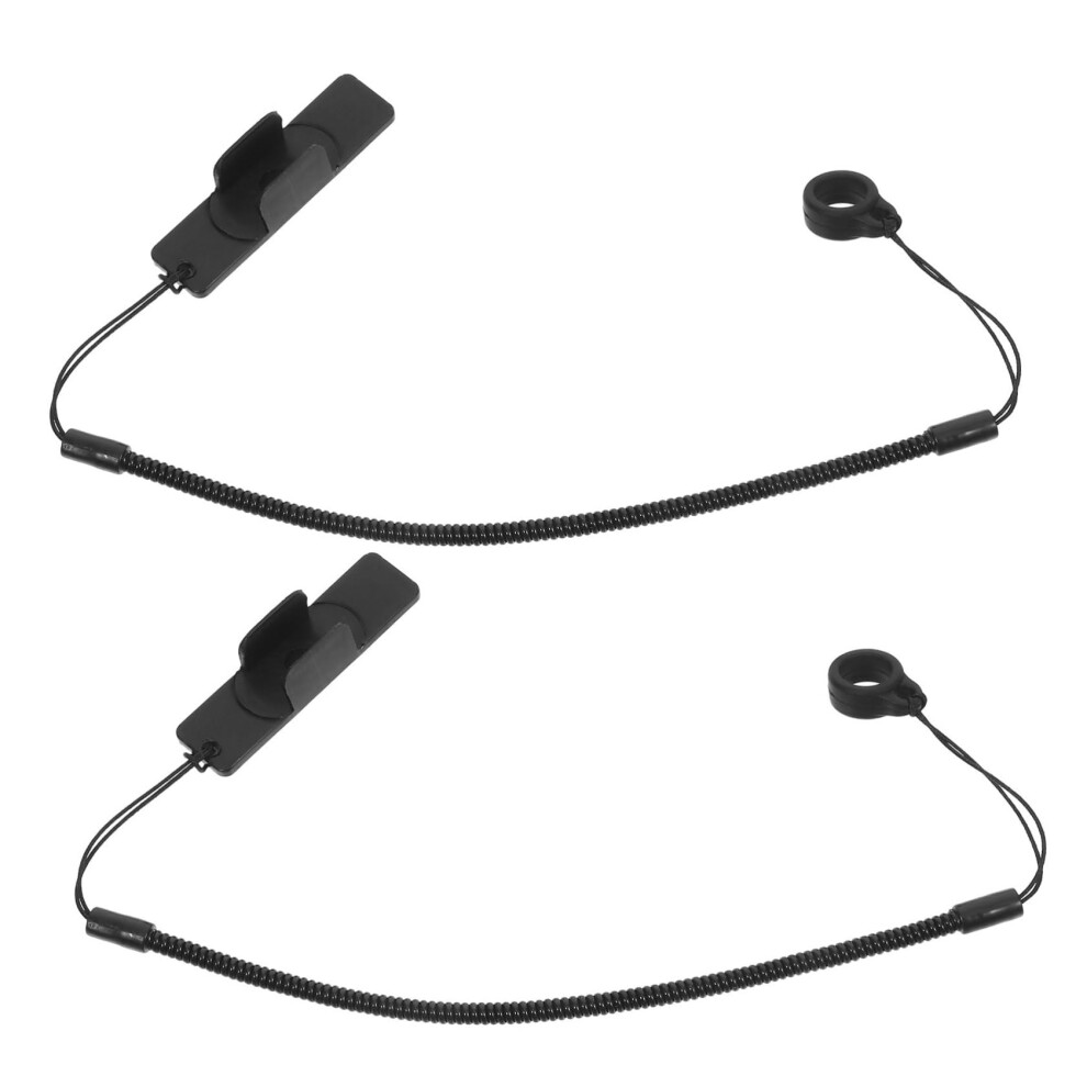 2Pcs Retractable Stylus Holder With Elastic Pen Tether And Adhesive Clip For Tablet Office And School 9351714797559