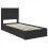 Berkfield Storage Bed with Headboard Black 75 x 190 cm Engineered Wood 4