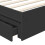 Berkfield Storage Bed with Headboard Black 75 x 190 cm Engineered Wood 7