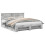 Berkfield Bed Frame Concrete Grey 200 x 200 cm Engineered Wood 2