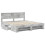 Berkfield Bed Frame Concrete Grey 200 x 200 cm Engineered Wood 5