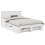 Berkfield Bed Frame with Headboard White 150 x 200 cm Engineered Wood 2