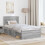 Berkfield Bed Frame Grey Sonoma 75 x 190 cm Engineered wood 3