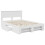 Berkfield Bed Frame with Headboard White 150 x 200 cm Engineered Wood 5