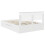Berkfield Bed Frame with Headboard White 150 x 200 cm Engineered Wood 6