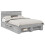 Berkfield Bed Frame Grey Sonoma 140 x 200 cm Engineered Wood 2
