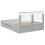 Berkfield Bed Frame Grey Sonoma 140 x 200 cm Engineered Wood 6