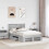 Berkfield Bed Frame Grey Sonoma 120 x 200 cm Engineered Wood 3