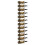 Berkfield Wall Mounted Wine Rack for 12 Bottles White Iron 4