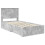 Berkfield Bed Frame Concrete Grey 100 x 200 cm Engineered Wood 4
