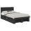Berkfield Bed Frame with Headboard Black 137 x 203 cm Engineered Wood 2