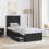 Berkfield Bed Frame Black and Silver 70 x 190 cm Engineered Wood 3