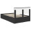 Berkfield Bed Frame with Headboard Black 137 x 203 cm Engineered Wood 6