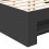 Berkfield Bed Frame with Headboard Black 137 x 203 cm Engineered Wood 7