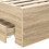 Berkfield Bed Frame Sonoma Oak and Silver 70 x 190 cm Engineered Wood 6