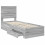 Berkfield Bed Frame Grey Sonoma and Silver 70 x 190 cm Engineered Wood 5