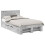 Berkfield Bed Frame Concrete Grey 120 x 200 cm Engineered Wood 2