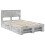 Berkfield Bed Frame Concrete Grey 120 x 200 cm Engineered Wood 4
