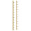 Berkfield Wall Mounted Wine Rack for 12 Bottles Gold Iron 2