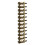 Berkfield Wall Mounted Wine Rack for 12 Bottles Gold Iron 4