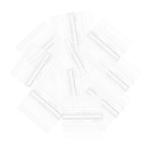 10pcs Acrylic Hinges Transparent Clear Invisible Design Easy Install for Cabinets Boxes Tables