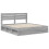 Berkfield Bed Frame Grey Sonoma 200 x 200 cm Solid Pine Wood 4