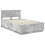 Berkfield Bed Frame Concrete Grey 120 x 190 cm Engineered Wood 4