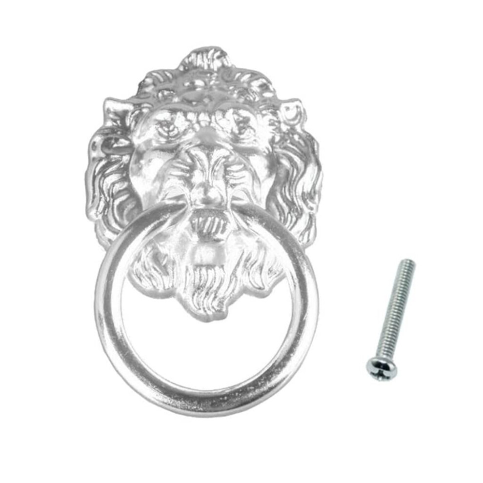 2Pcs Antique Bronze Lion Drawer Pulls Cabinet Door Handles 40X67mm Neutral White Finish 9351714800303