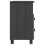 Berkfield Bedside Cabinet HAMAR Dark Grey 40x35x62 cm Solid Wood Pine 4