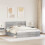 Berkfield Bed Frame Grey Sonoma 180 x 200 cm Solid Pine Wood 3