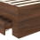 Berkfield Bed Frame Brown Oak and Silver 75 x 190 cm Engineered Wood 6