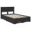 Berkfield Bed Frame with Headboard Black 135 x 190 cm Engineered Wood 4