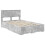 Berkfield Bed Frame Concrete Grey 135 x 190 cm Engineered Wood 4