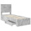 Berkfield Bed Frame Concrete Grey and Silver 70 x 190 cm Engineered Wood 5